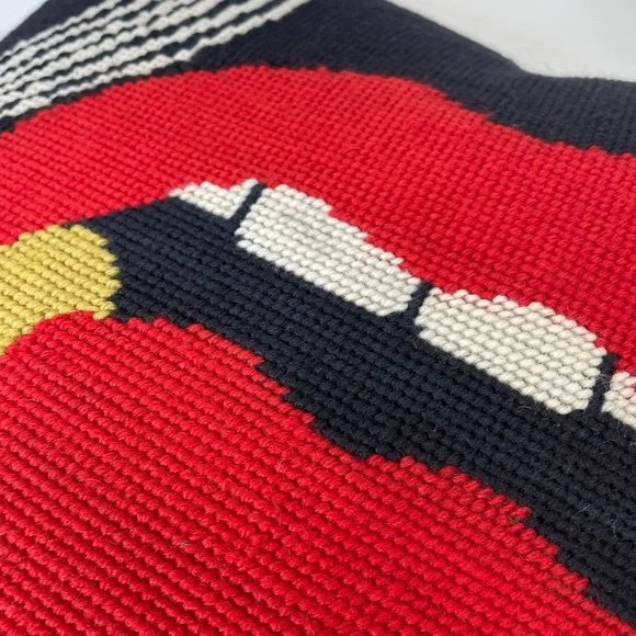 Jonathan Adler Red and Black Accent Pillow for Modern Decor - Picture 3 of 15